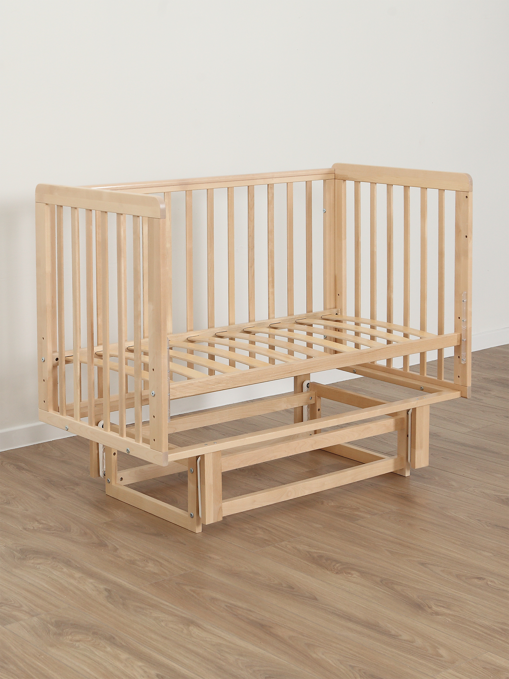 Детская кроватка Уютная среда Кроватка КР120, поперечный маятник (бежевый) - фото 26