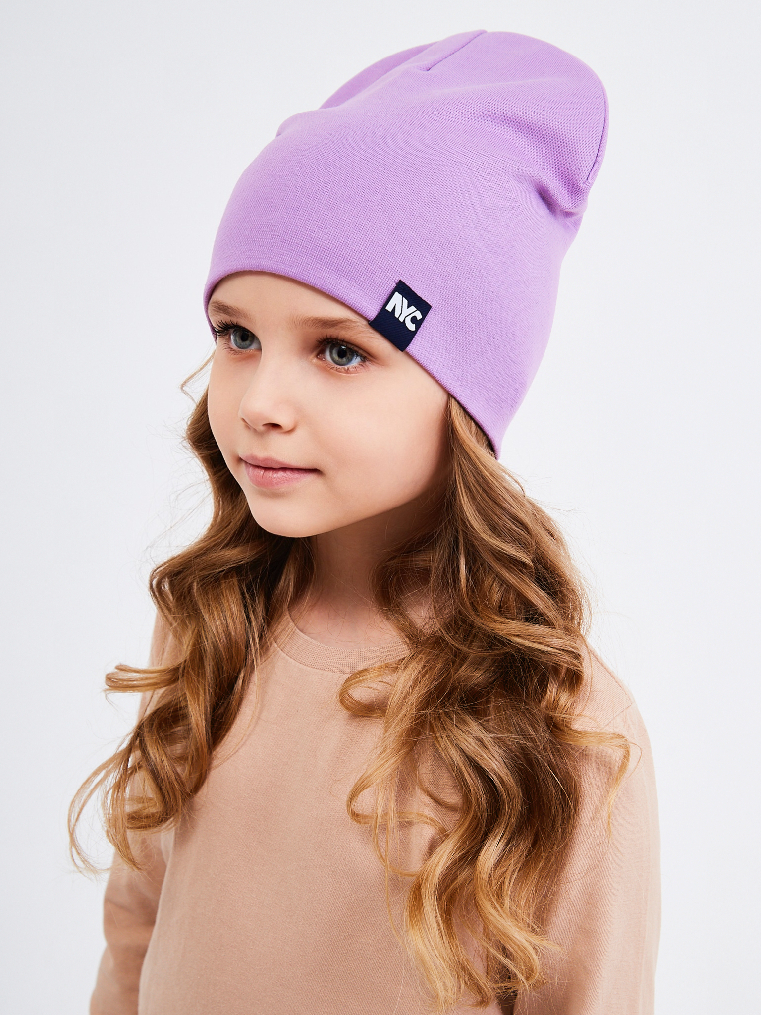 Шапка NYCkids NYC-H-067-plainG-purple - фото 8