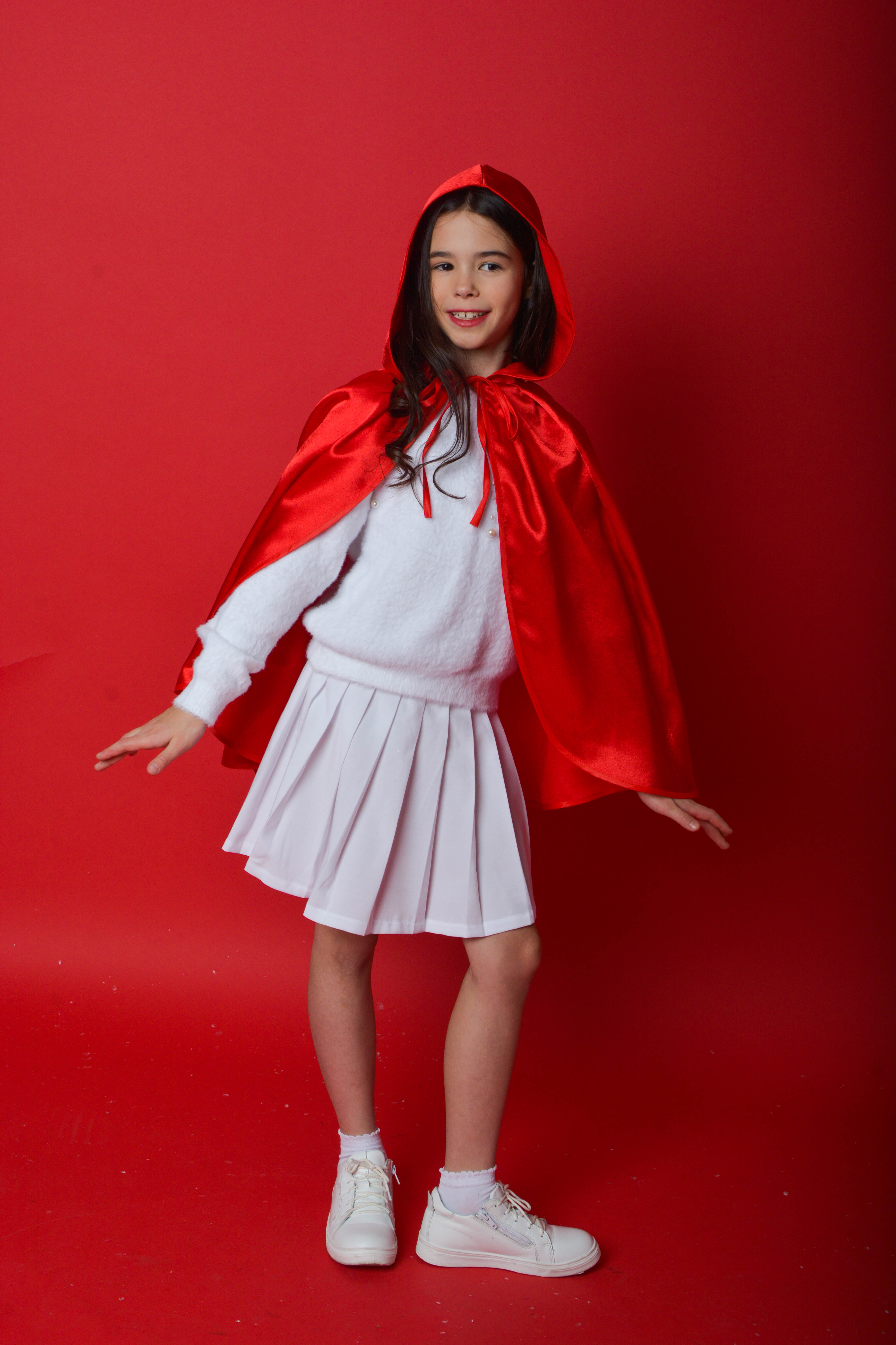 Накидка атласная красная Larisol kids 07-ЛК-01-КС5003 - фото 6