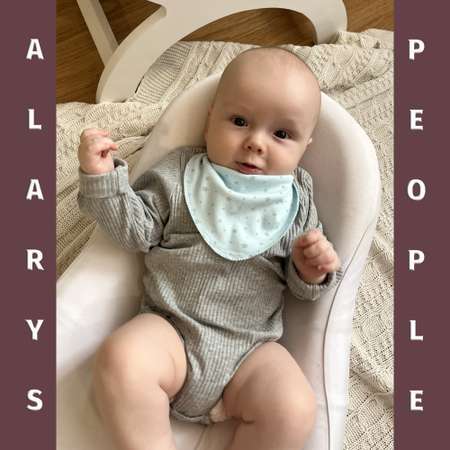 Нагрудник 2 шт ALARYSPEOPLE Киты голубые