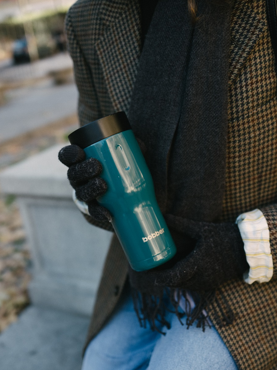 Термокружка 500 мл для напитков Tumbler Bobber темно-бирюзовый - фото 8