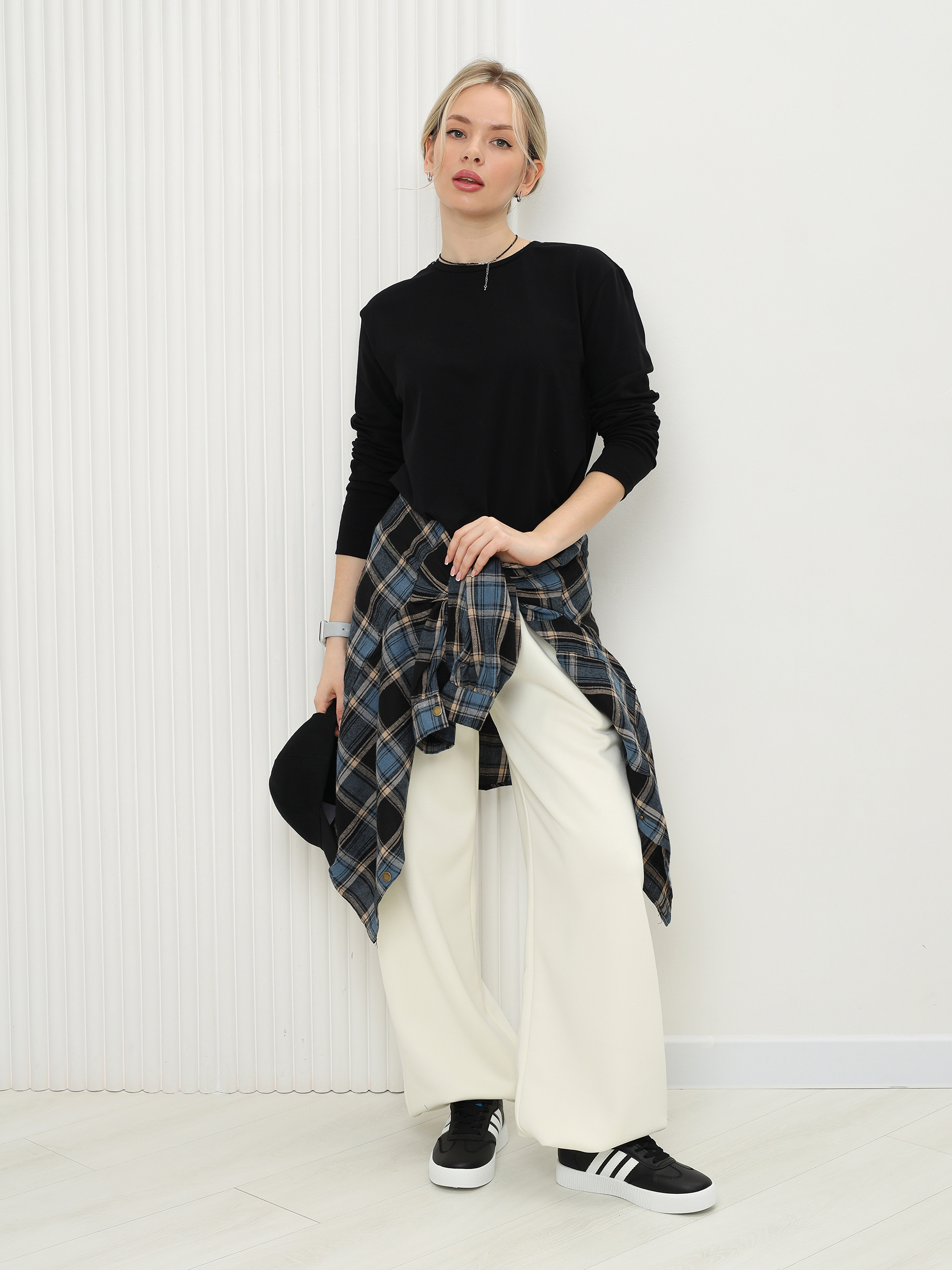 Лонгслив Натали Суслова 14403/1 черный - фото 10