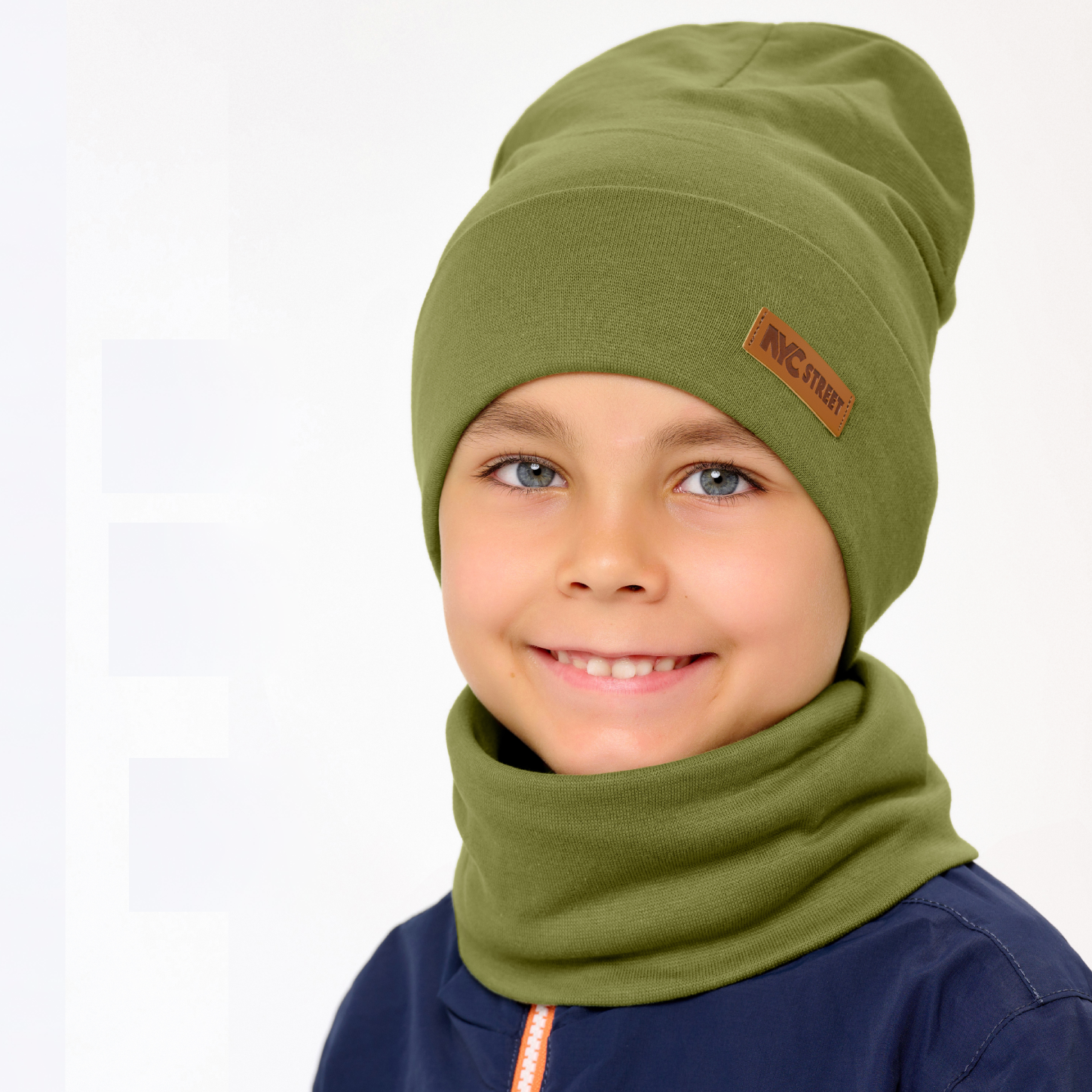 Шапка и снуд KUBRIO KU-H-38-SPRotvB-olive - фото 3