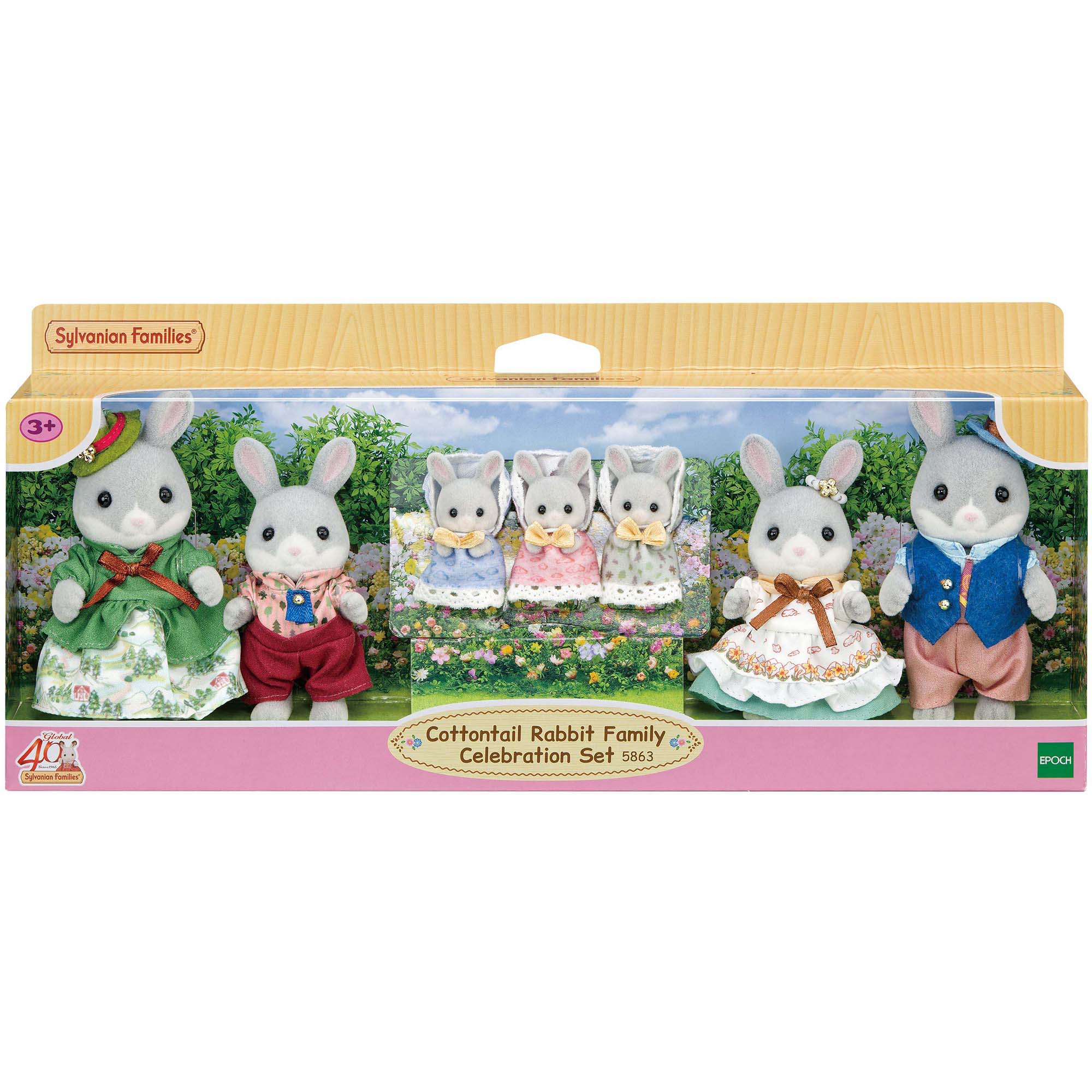 Игровой набор Sylvanian Families Семья Серых кроликов - фото 1