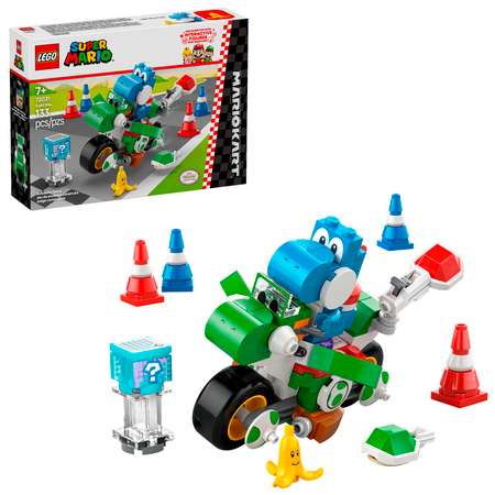Конструктор LEGO Super Mario Марио Карт - Мотоцикл Йоши блочный