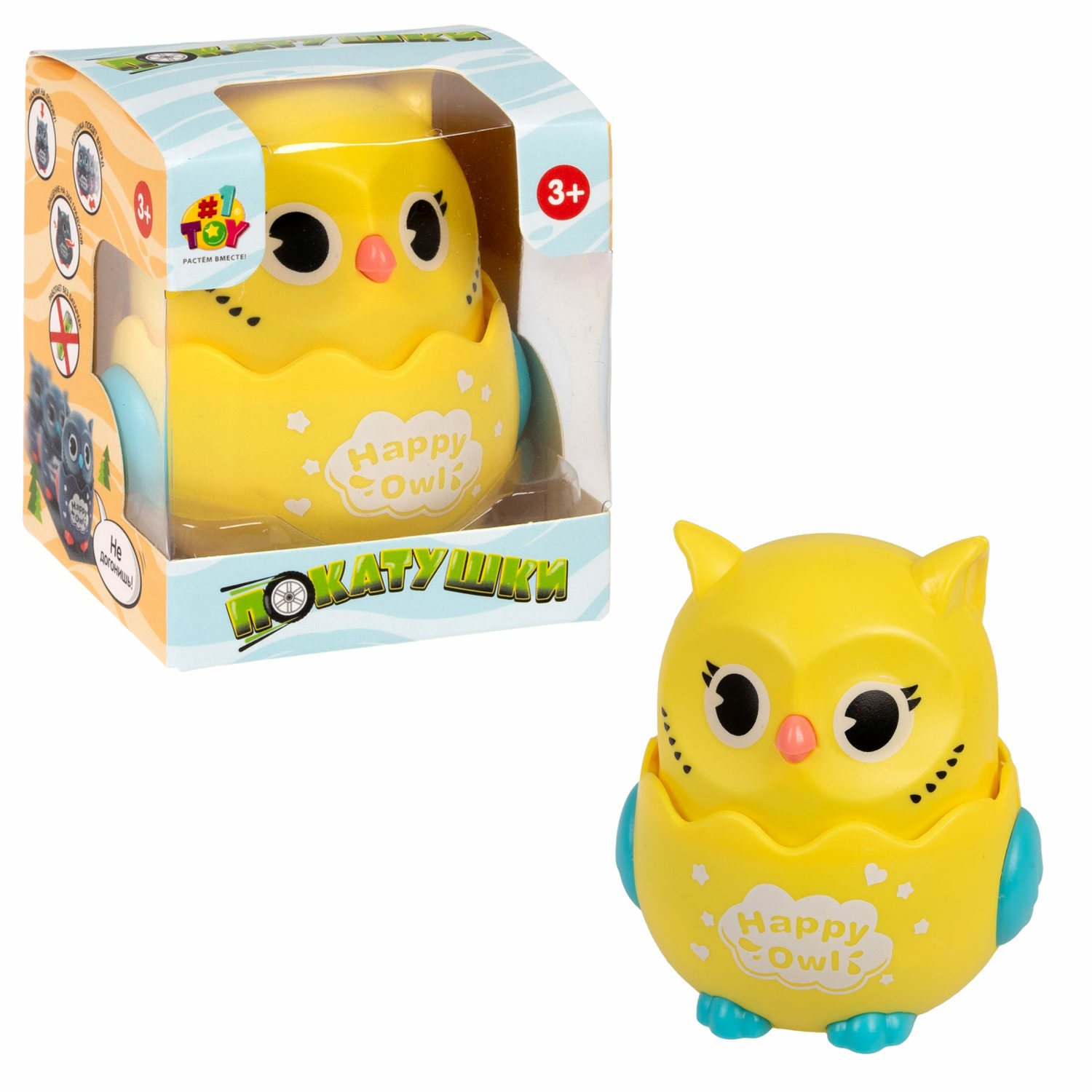 Фигурка 1TOY Весёлая Сова - фото 1