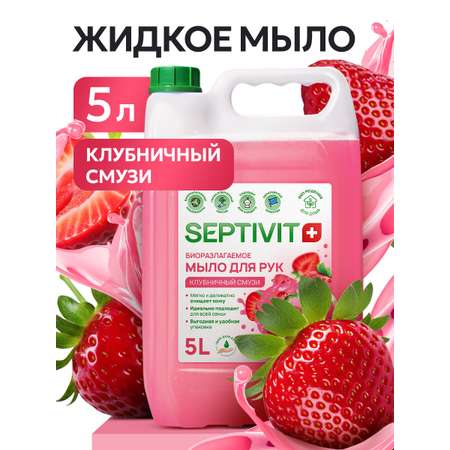 Мыло жидкое SEPTIVIT Клубничный смузи 5200 г 5000 мл