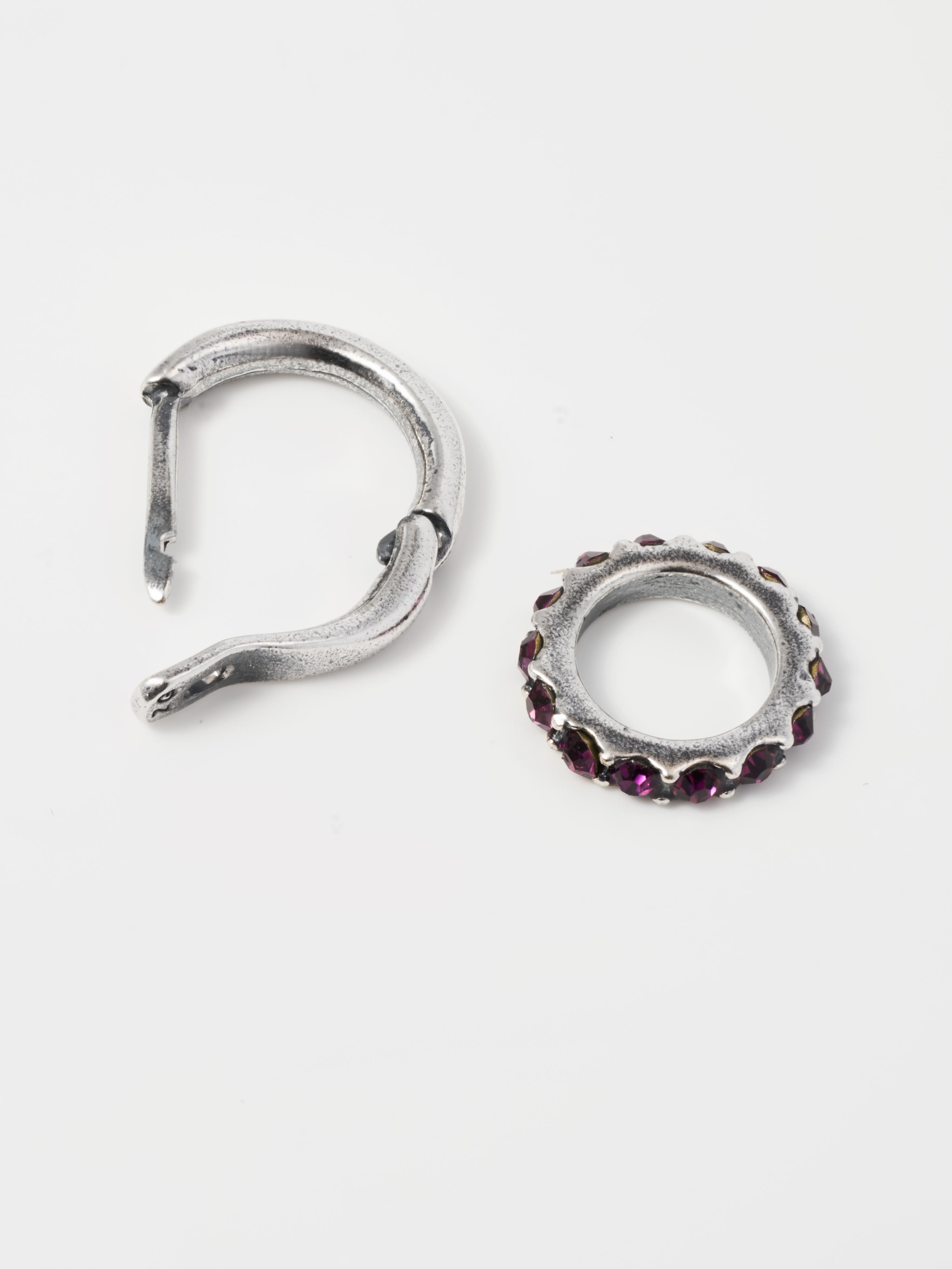 Серьги Shine and Beauty 30309-418-с-фиолетстразы - фото 4