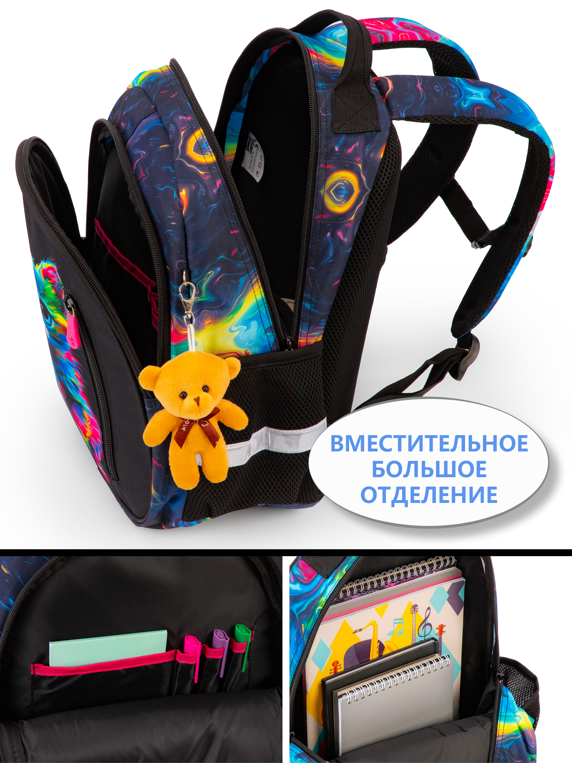Рюкзак School Standard первокласснику набор 4 в 1 - фото 9