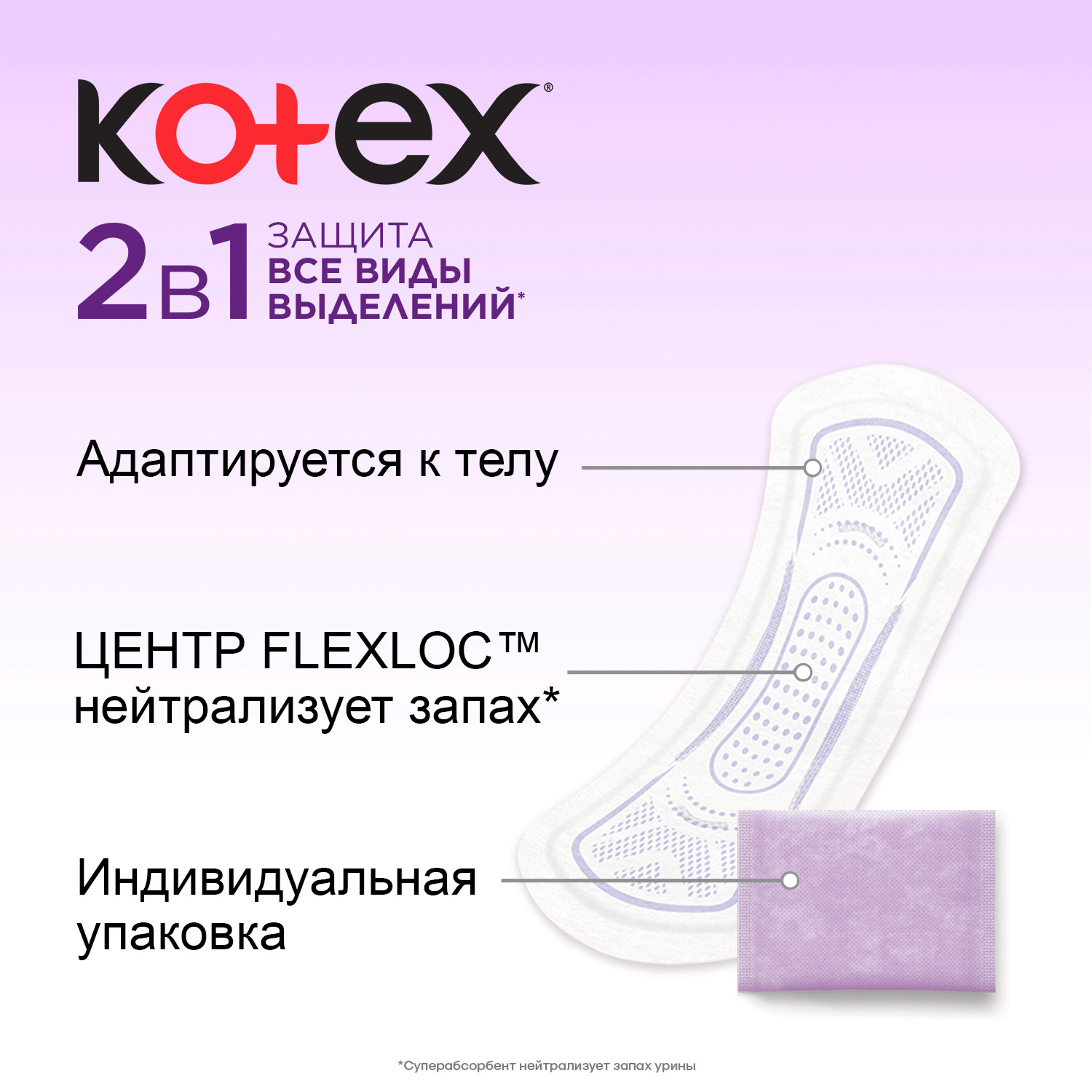 Прокладки ежедневные Kotex 2в1 длинные 16шт - фото 7