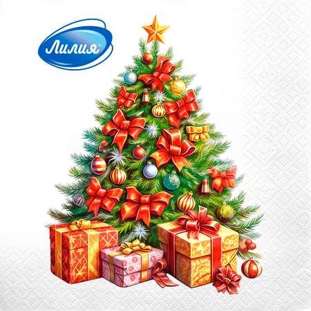 Бумажные салфетки Лилия Микс 20 шт.