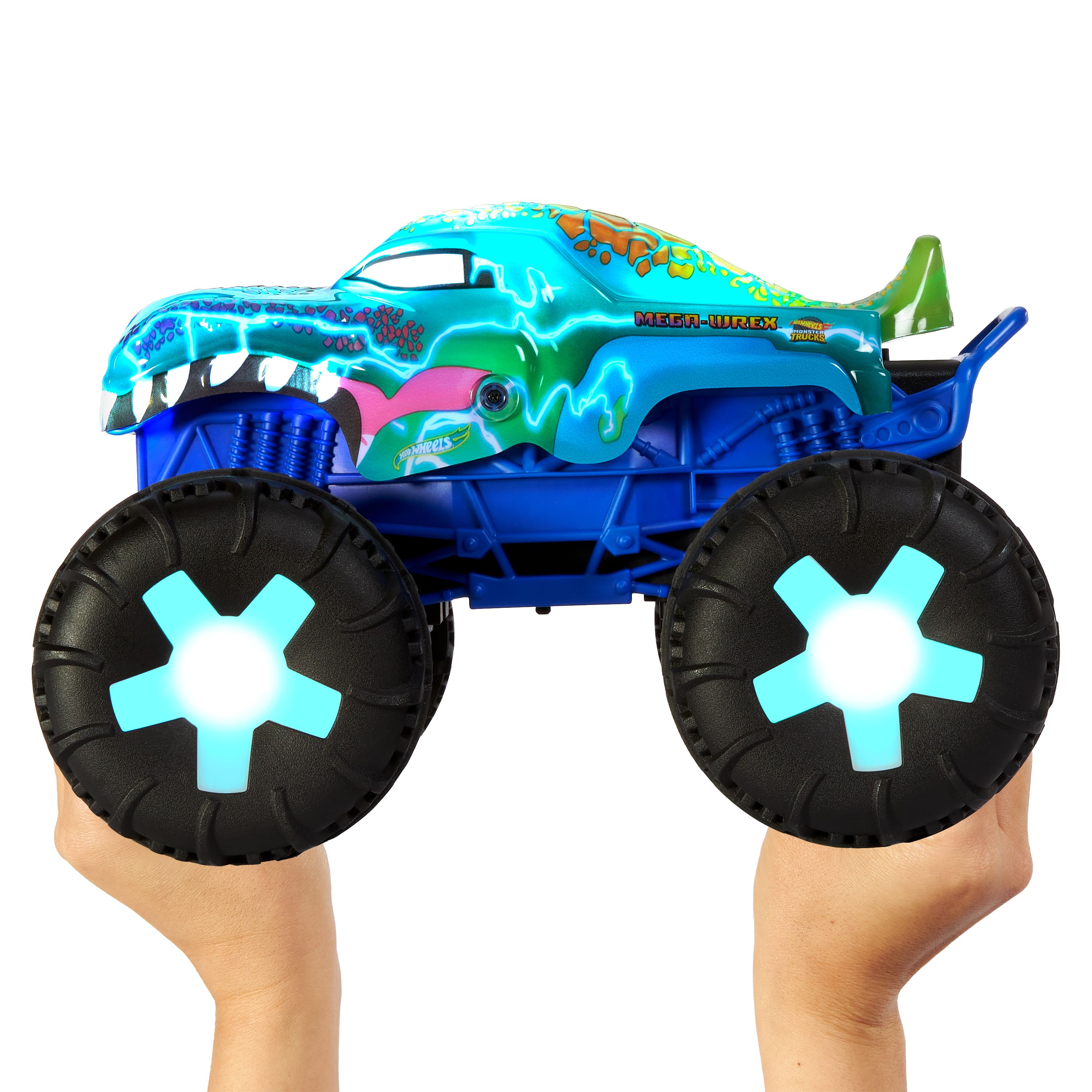 Машинка Hot Wheels Monster Trucks Живой Врекс R/C 1:15 - фото 5