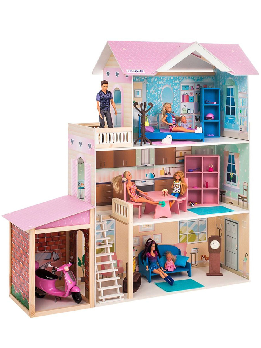 Домик для кукол PAREMO 118 см с мебелью PD318-11 - фото 13