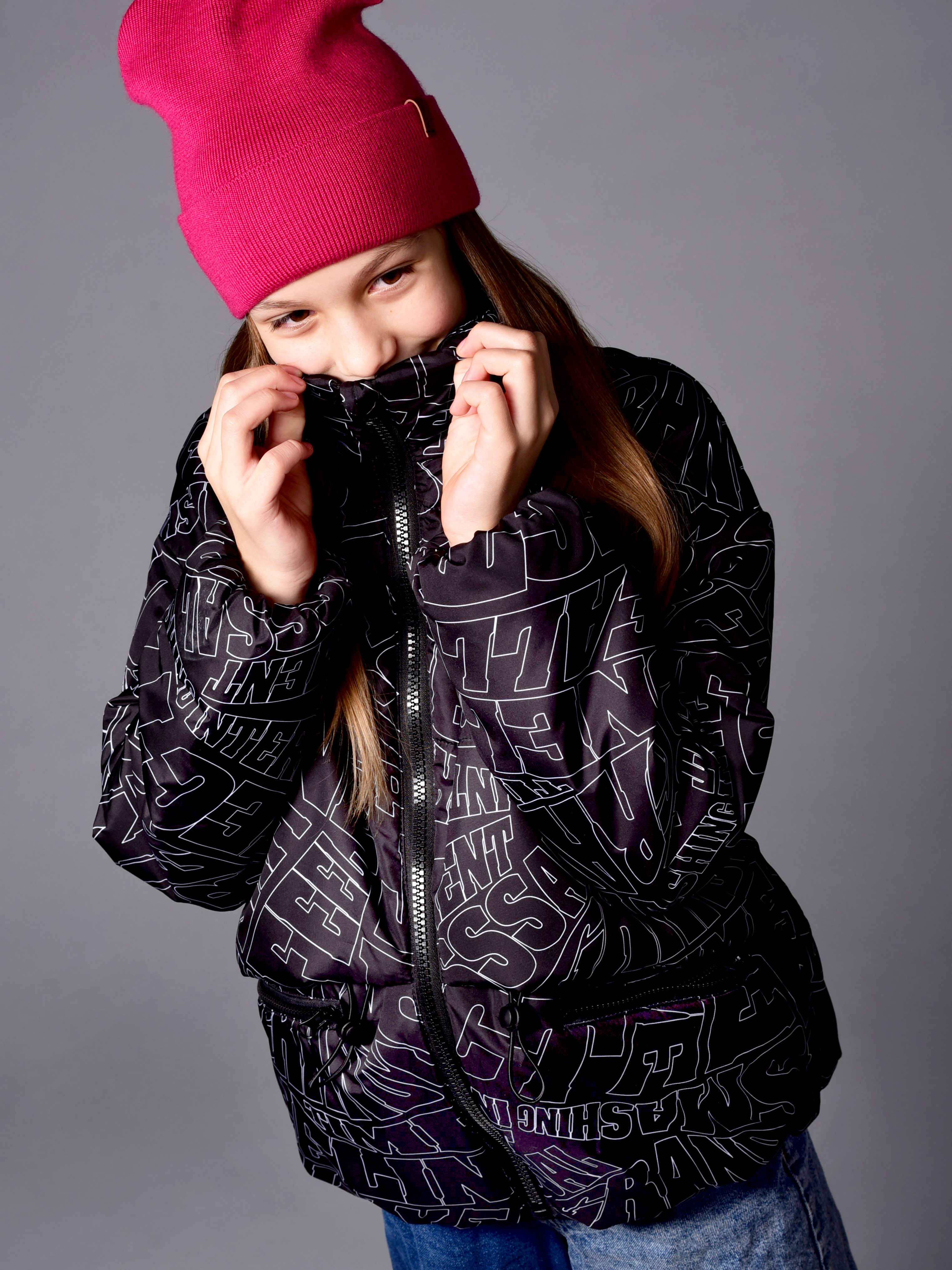 Куртка Аврора 1105-Д/принт-черный - фото 7