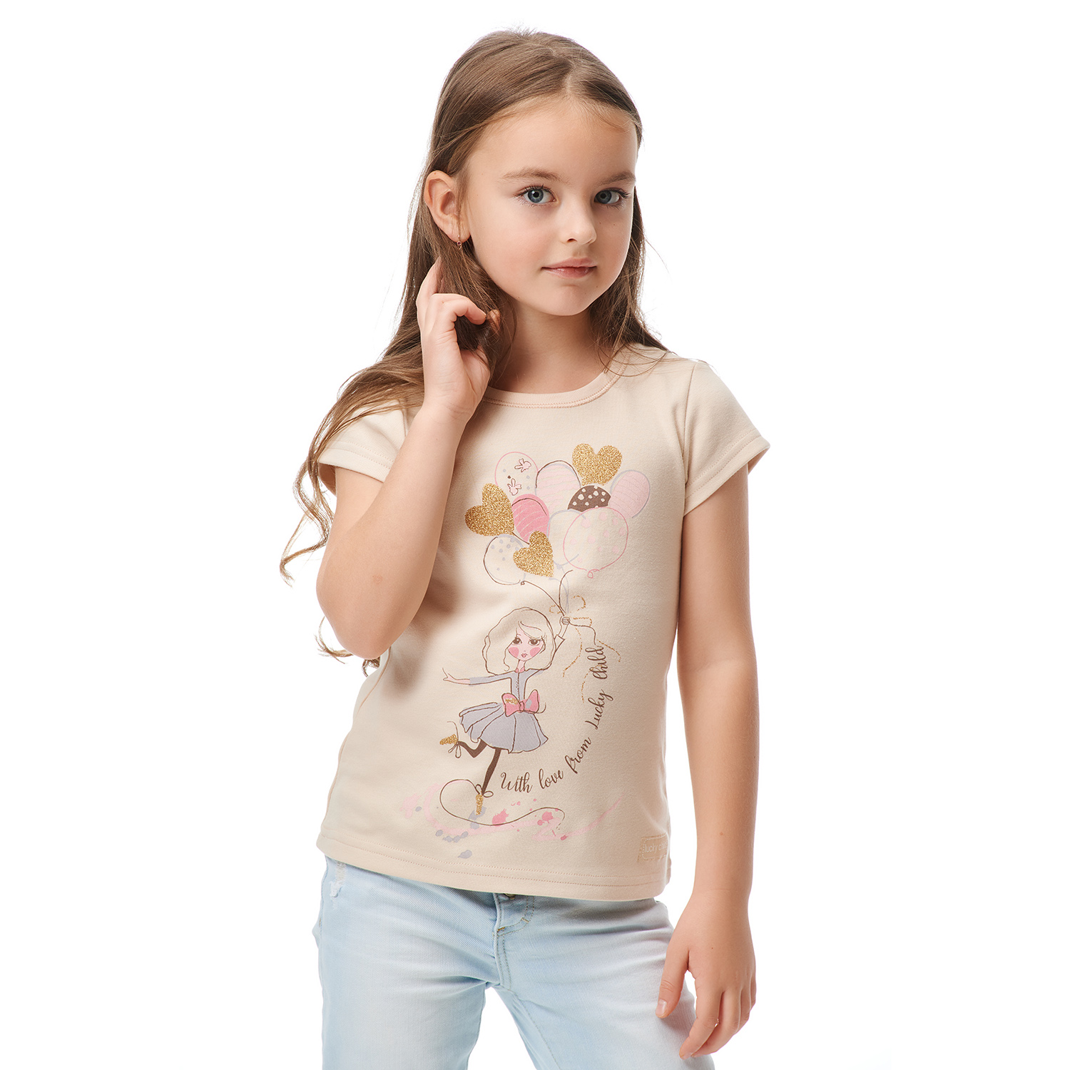 Футболка Lucky Child 73-26Д/минд/2-12 - фото 6