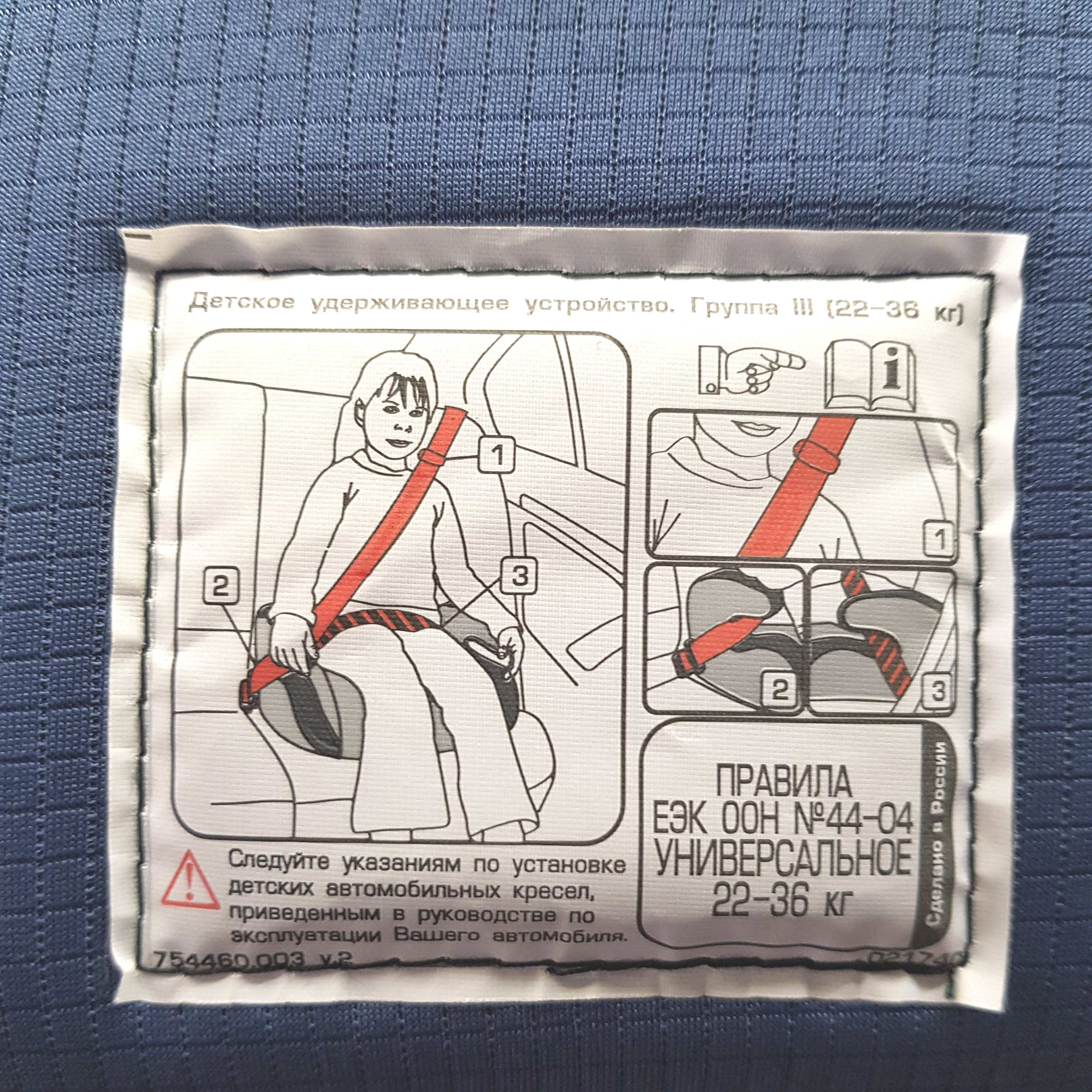 Автокресло Babyton Nils 1/2/3 (9-36 кг) синий - фото 16