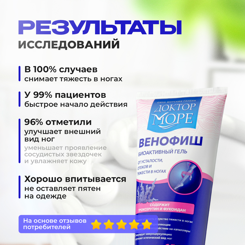 Гель Доктор Море Венофиш 150 мл - фото 5