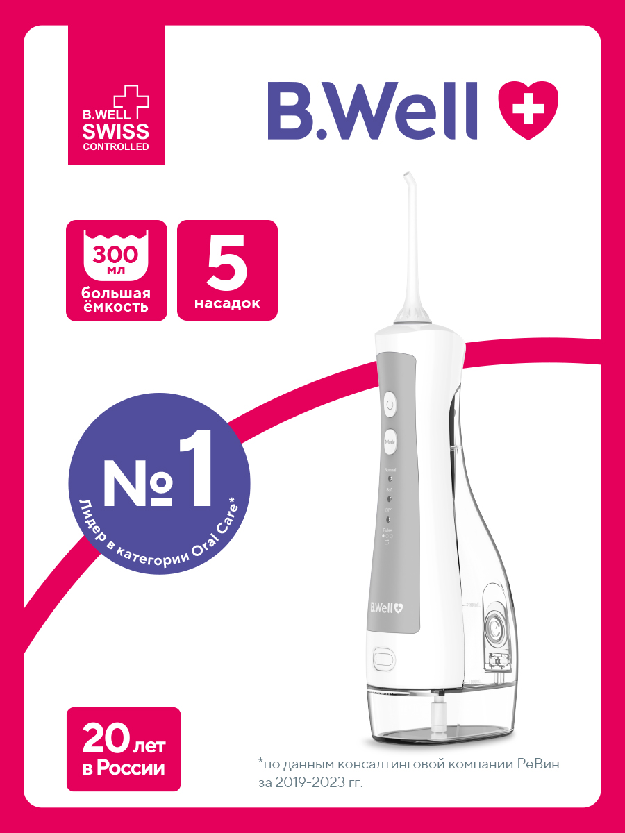 Ирригатор B.Well импульсный 4 реж. - фото 2