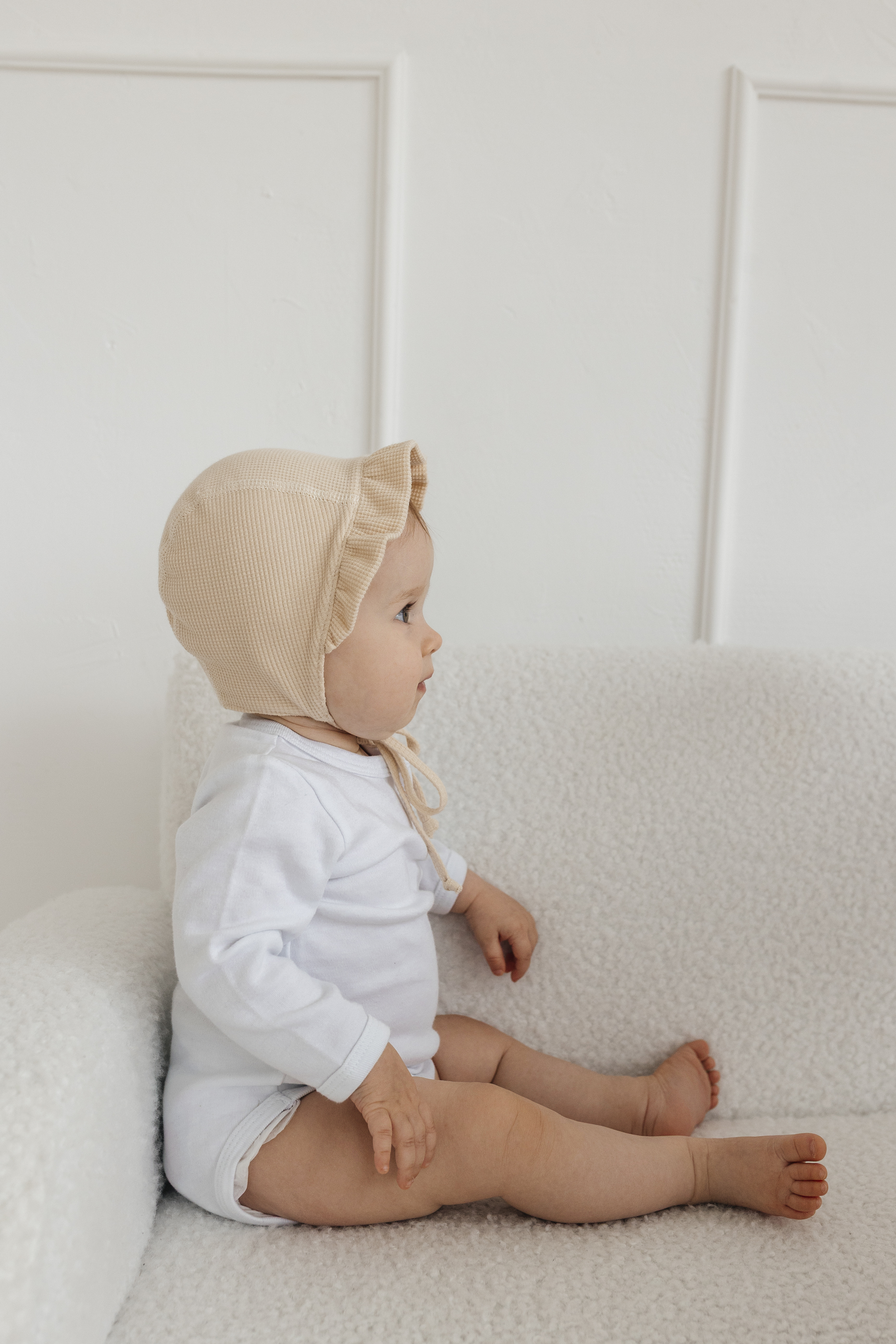 Чепчик Чудо-Кроха I-164 /бежевый вафелька - фото 5