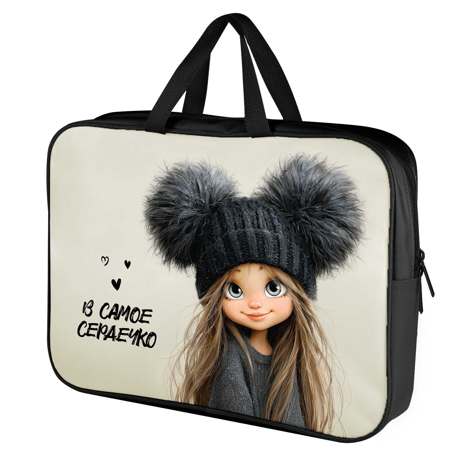 Папка для тетрадей Феникс + Девчонка в шапке А4 - фото 1