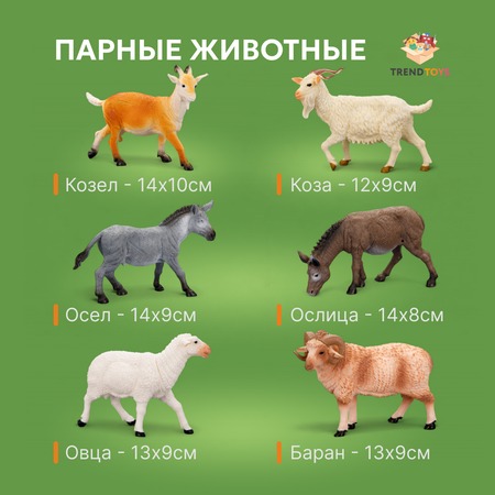 Игровой набор TrendToys Маленький набор животных
