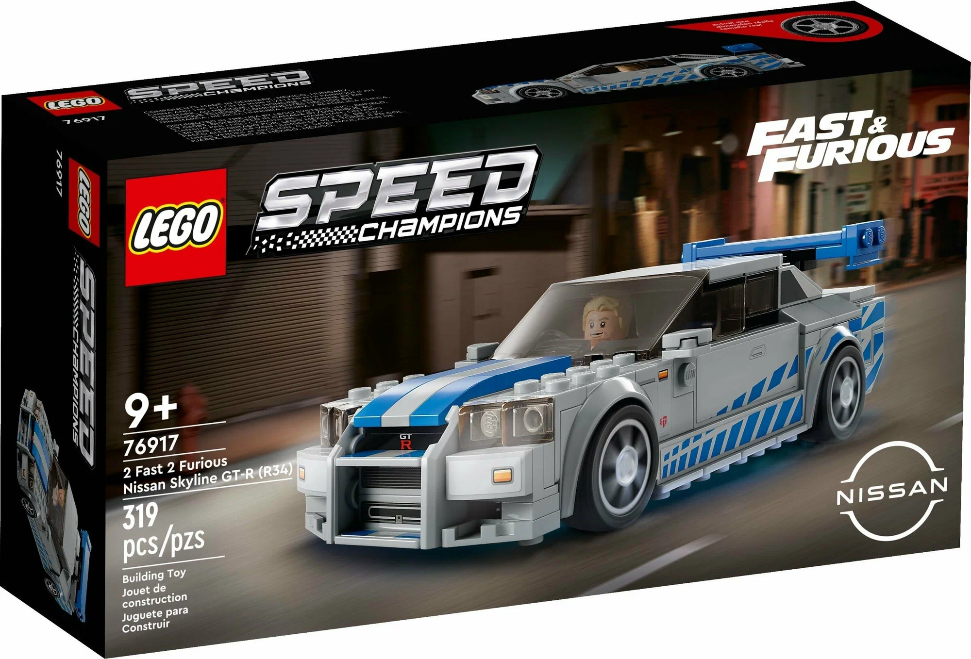 Конструктор LEGO Speed Champions Двойной Форсаж: Nissan Skyline 319 дет. - фото 2