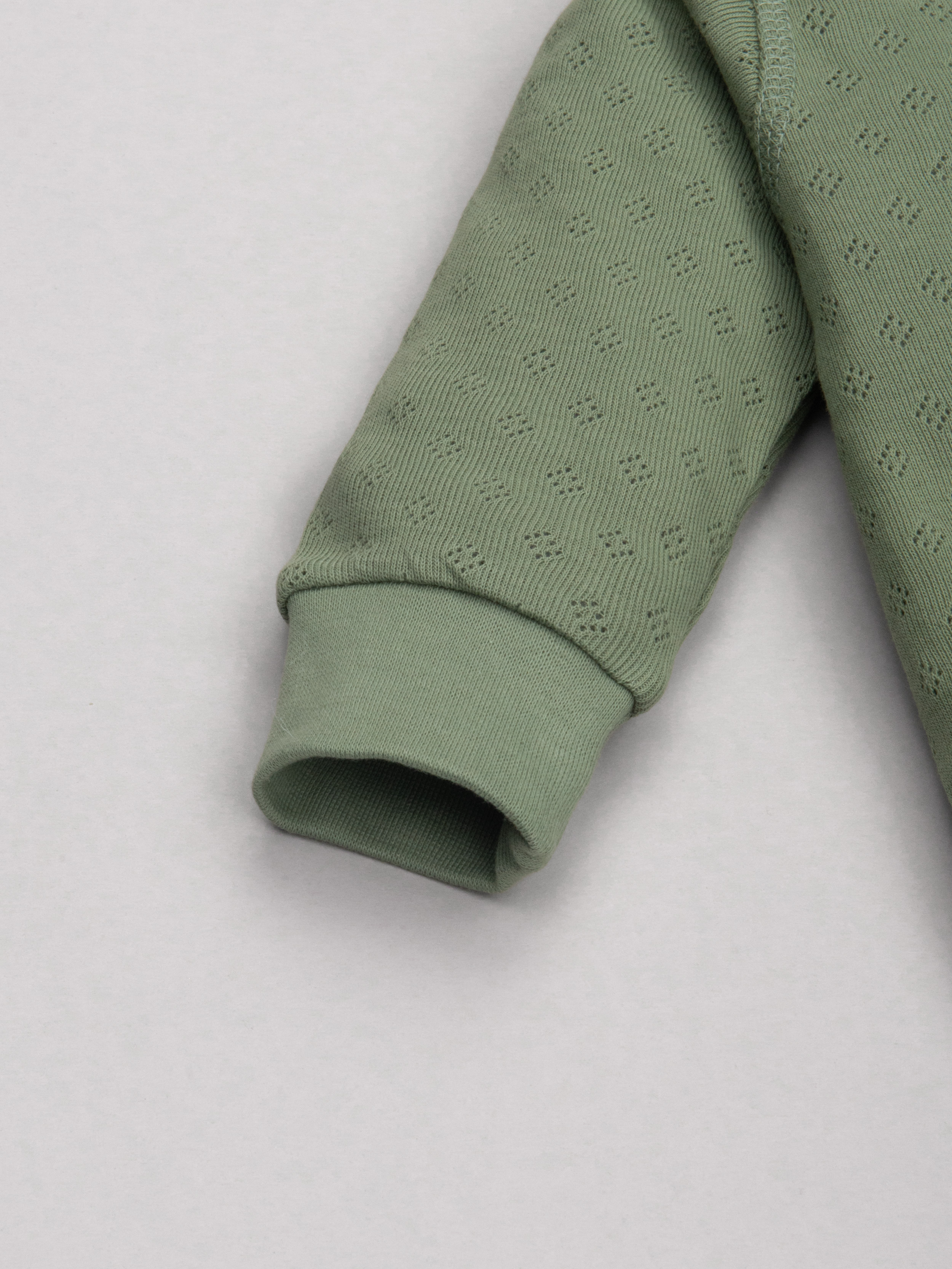 Комбинезон ТРИЯ 1022 ажурная рибана Soft песто - фото 6