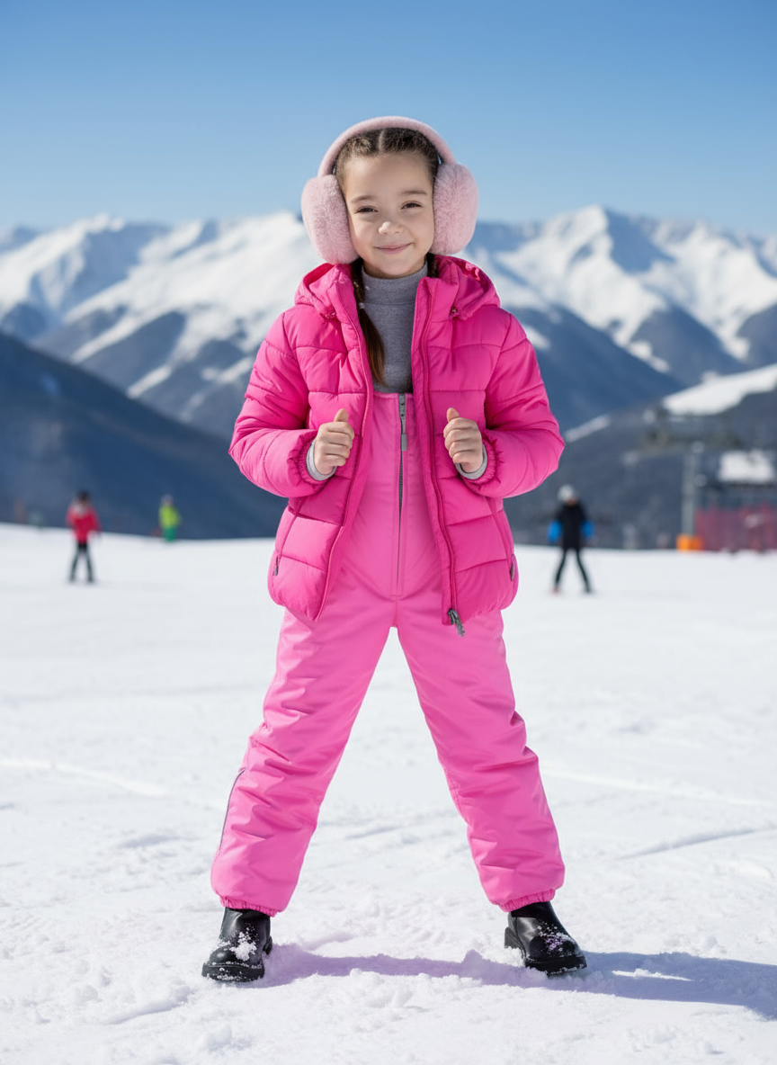 Полукомбинезон Arctic kids 60-010 розовый - фото 2