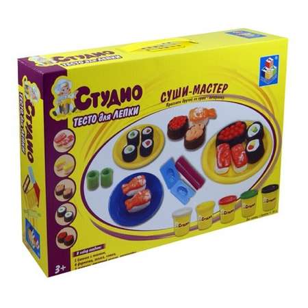 Тесто-пластилин 1TOY 5 цв.