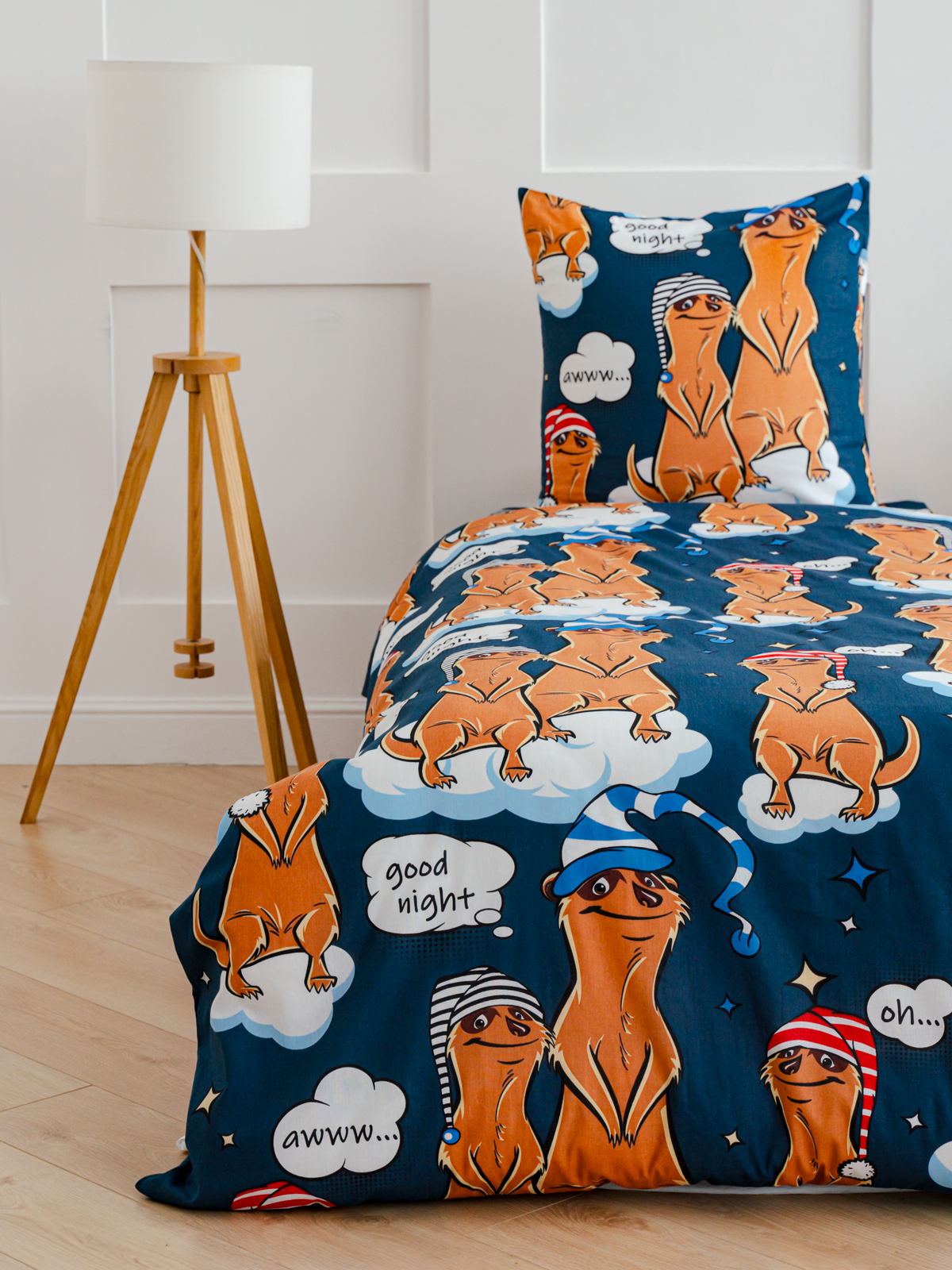 Комплект постельного белья PAVLine Сурикаты полутораспальный - фото 2