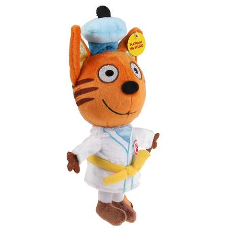 Игрушка мягкая Мульти Пульти Три кота Коржик каратист 303368