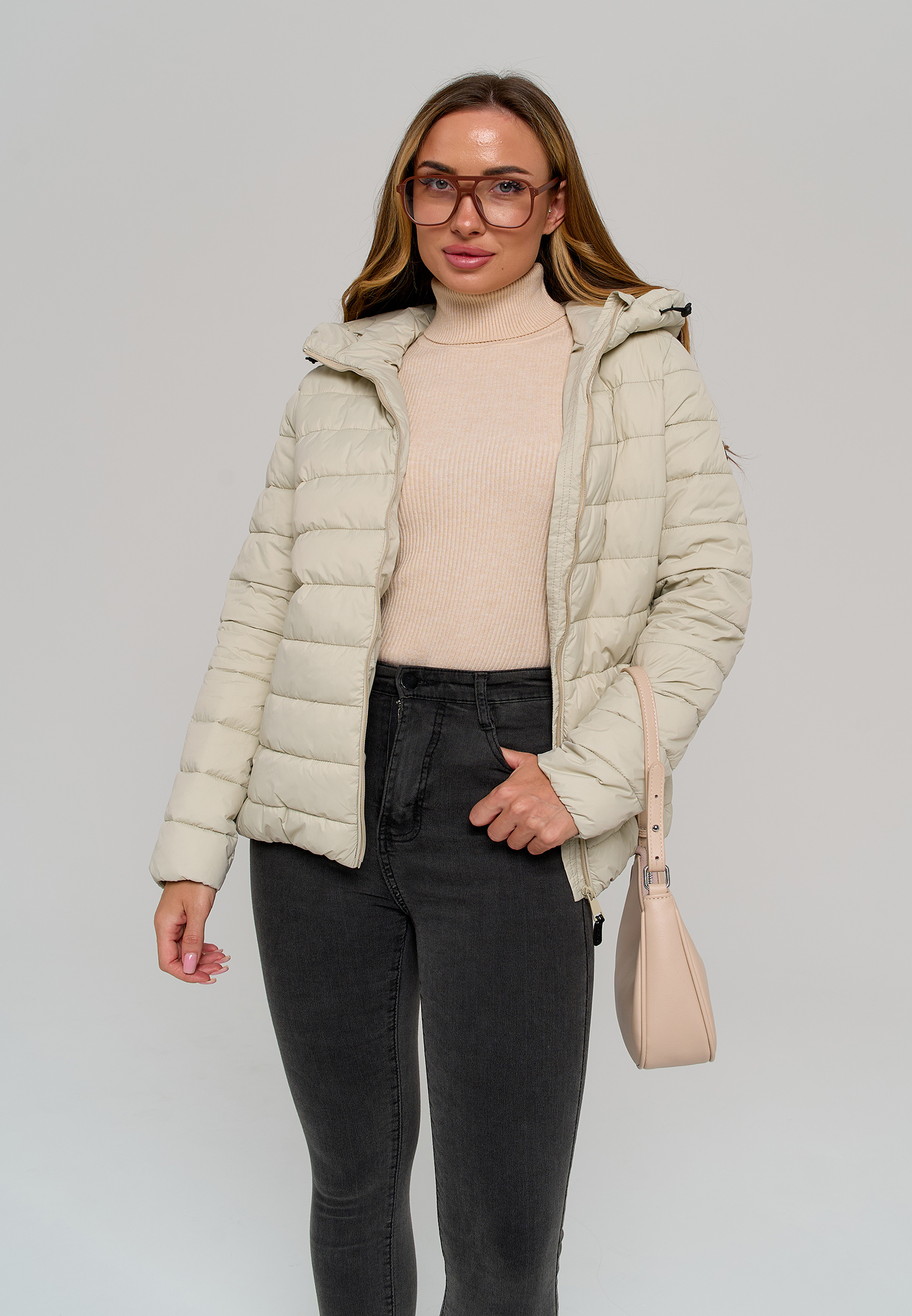 Куртка Stylish AMADEO AJ-8507-бежевый - фото 13