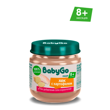 Готовый обед BabyGo хек с овощами с 8 мес 80 г
