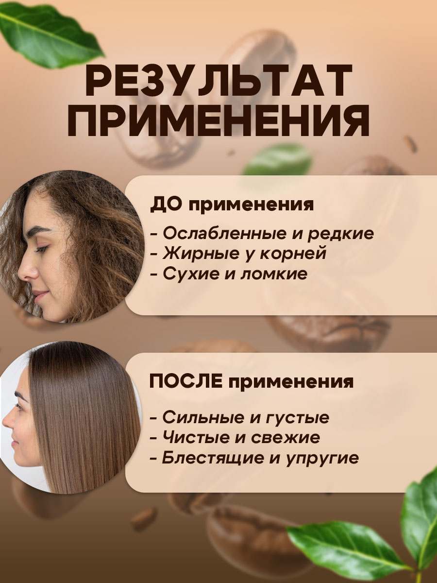 Шампунь GREENAURUM Кофе 60 мл - фото 6