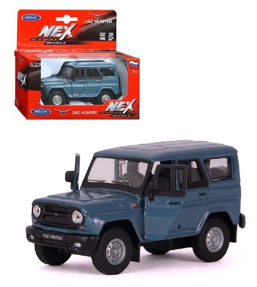 Автомобиль Welly УАЗ UAZ Hunter 1:38 42380H-W-BL - фото 1