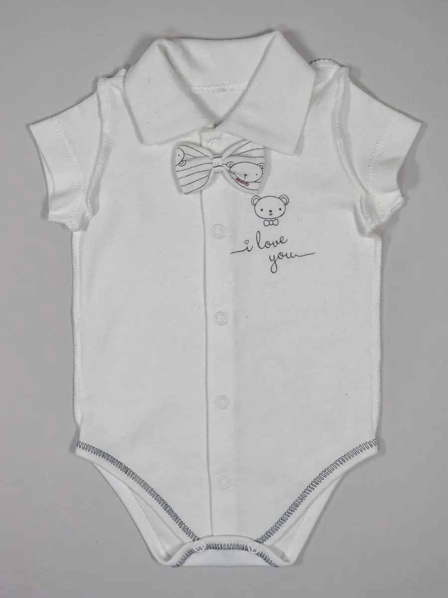 Боди 2 шт Шустрая пчелка 870002ПолоскаБантик - фото 7