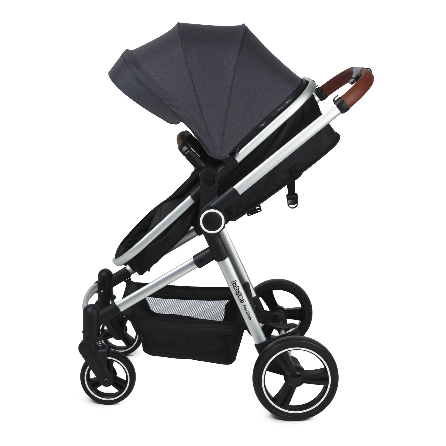 Коляска 3в1 Babyton Flexi Ride Black-Grey - фото 21