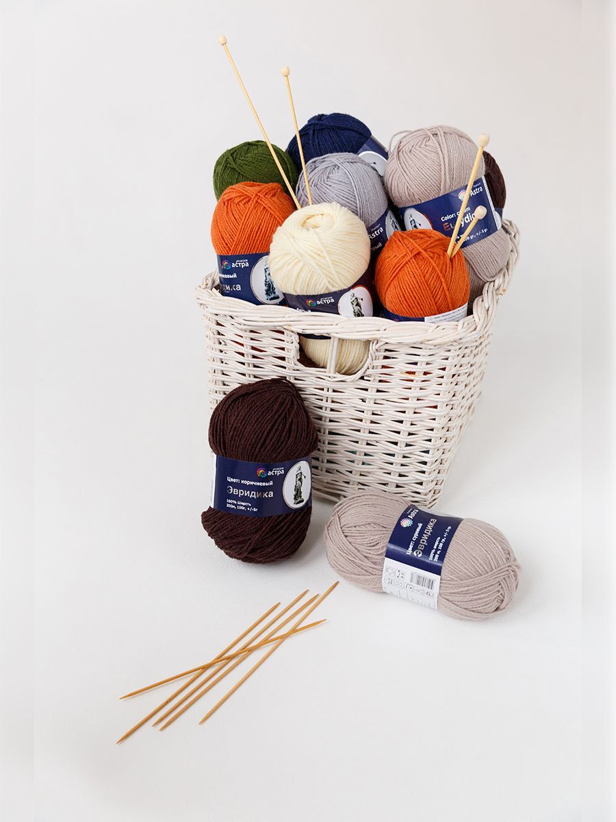 Пряжа Astra Premium Эвридика шерстяная 100 г 200 м 11 черный 3 мотка - фото 14