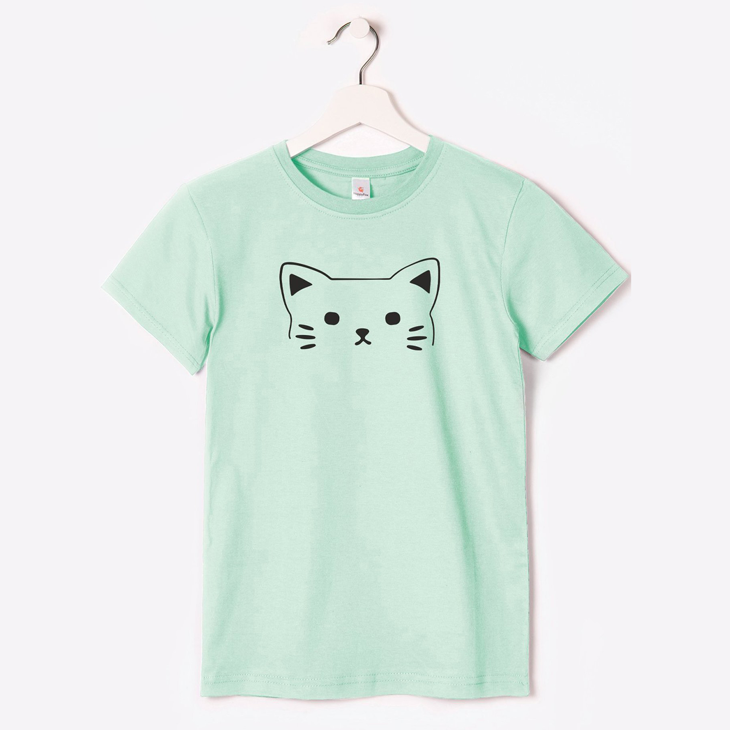 Футболка HappyFox HF66031Dкотик.хвостик.ментоловый - фото 1