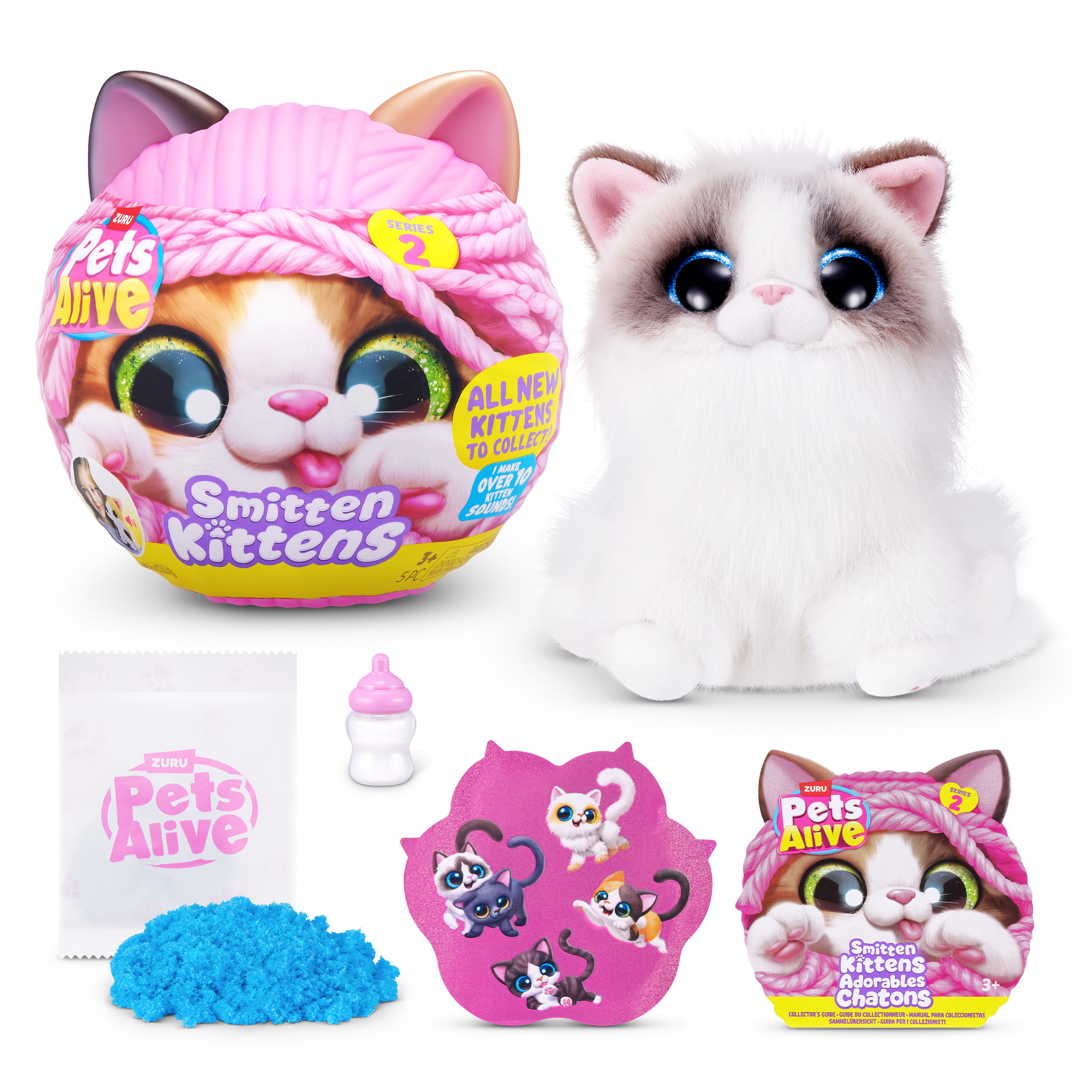 Мягкая игрушка Zuru Pets Alive котик Smitten Kittens в ассортименте - фото 11