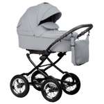 Коляска 2в1 Indigo Barbara Eco 04 кожа серый