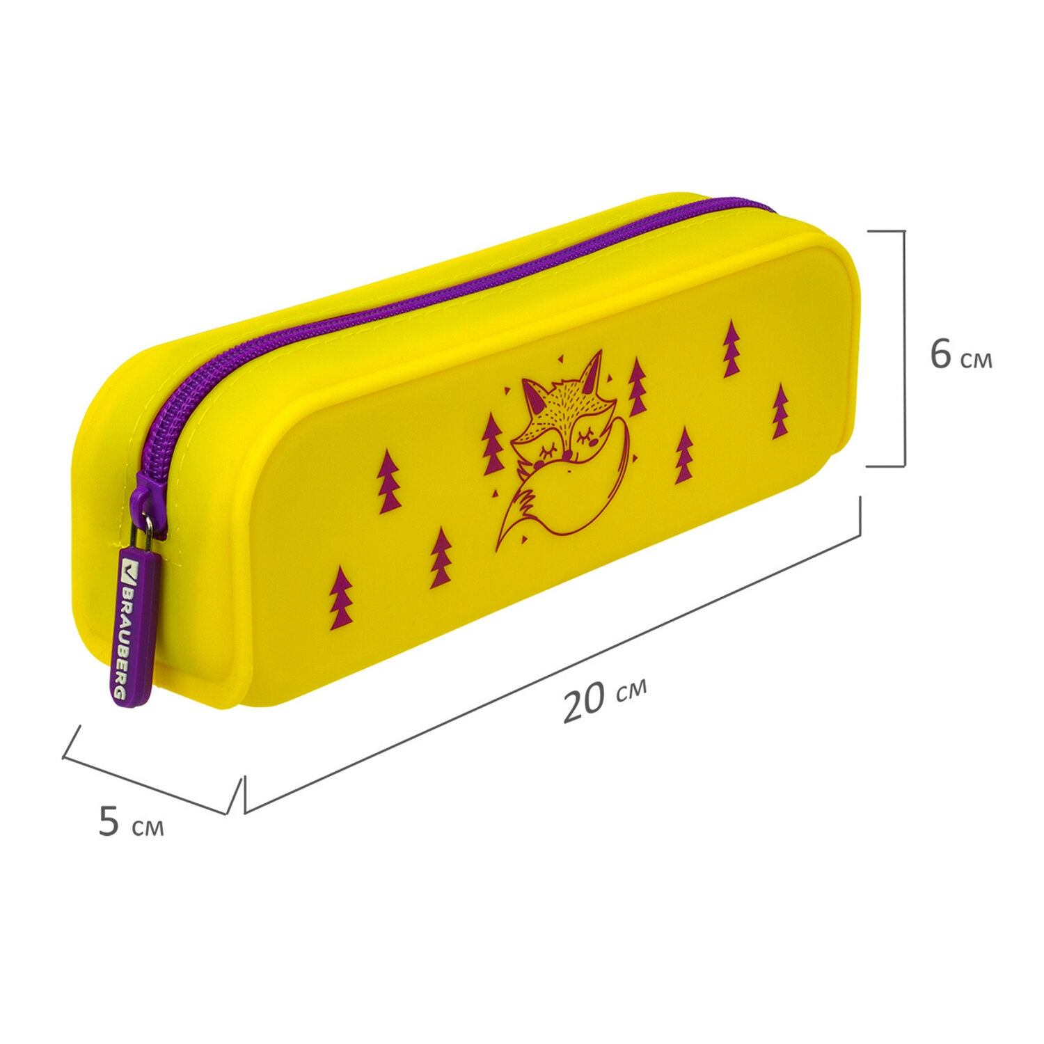 Пенал косметичка Brauberg Fox - фото 10