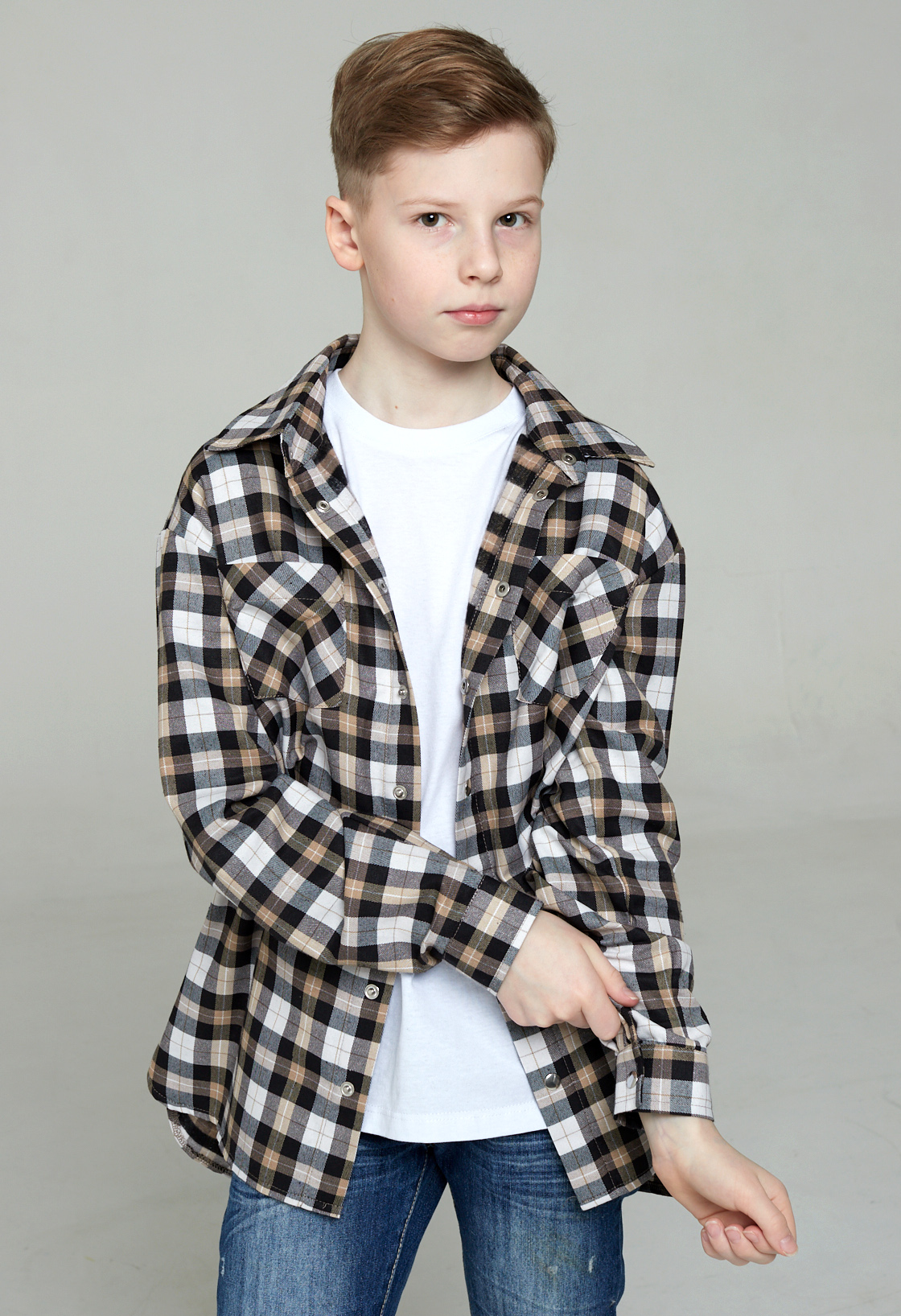 Рубашка IRINA EGOROVA RUB-Kids-TEDDI_черный - фото 14