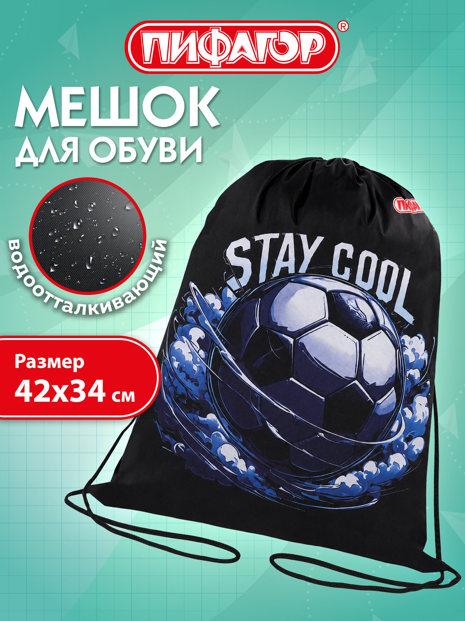 Мешок для обуви Пифагор захватывающий футбол - фото 1
