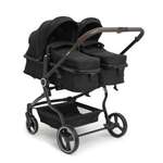 Коляска прогулочная для двойни BabyGo Flexi Duo New черный