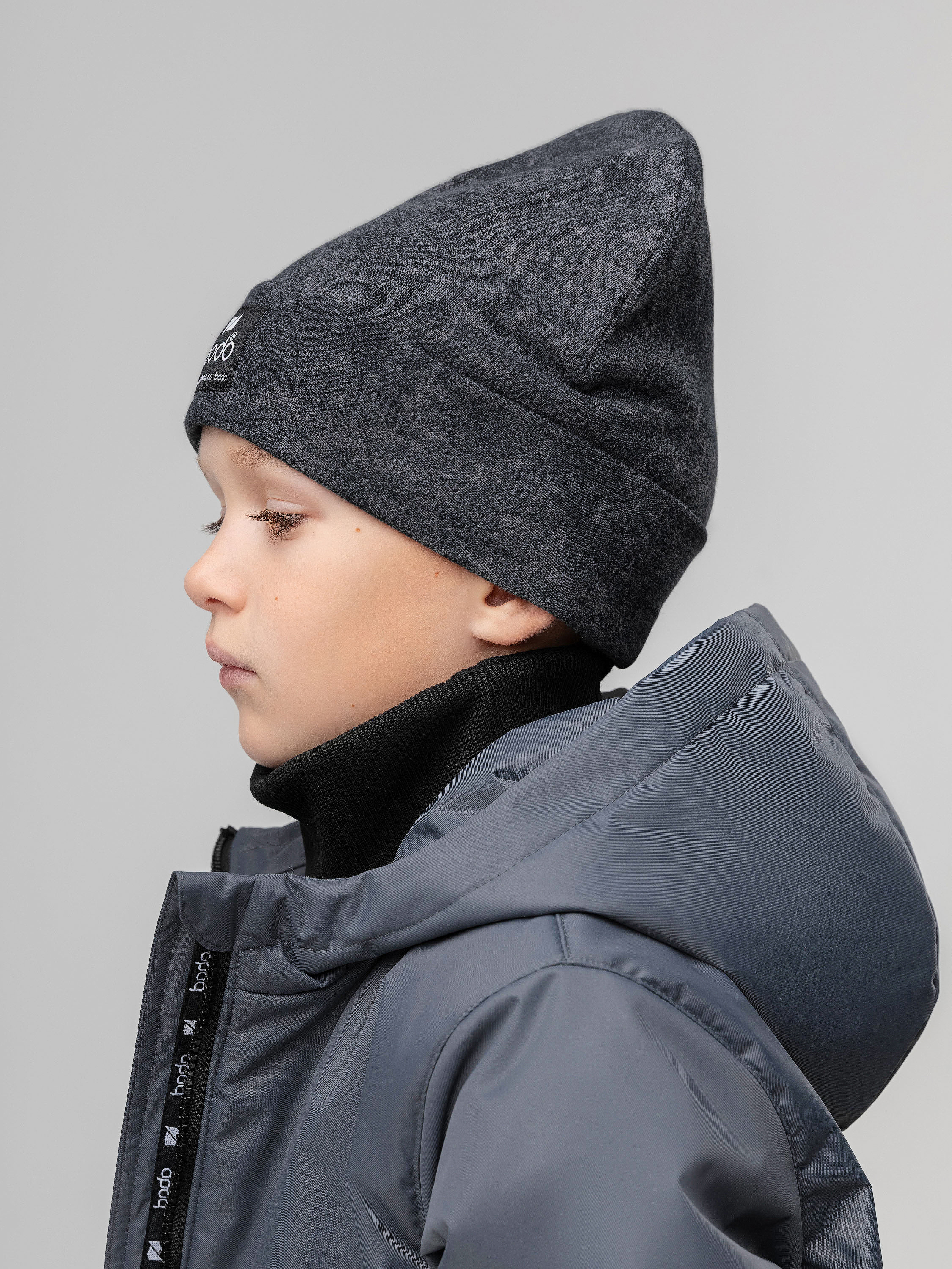Шапка Bodo 10-278MU_графит (черный) - фото 3