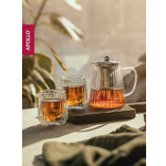 Чайник заварочный APOLLO 950 мл, два бокала 280 мл