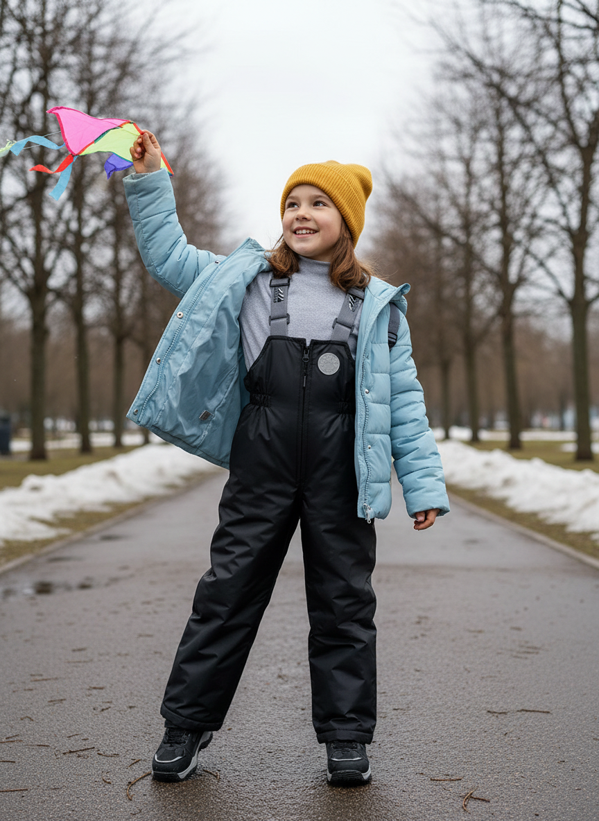 Полукомбинезон Arctic kids 60-013 черный - фото 3