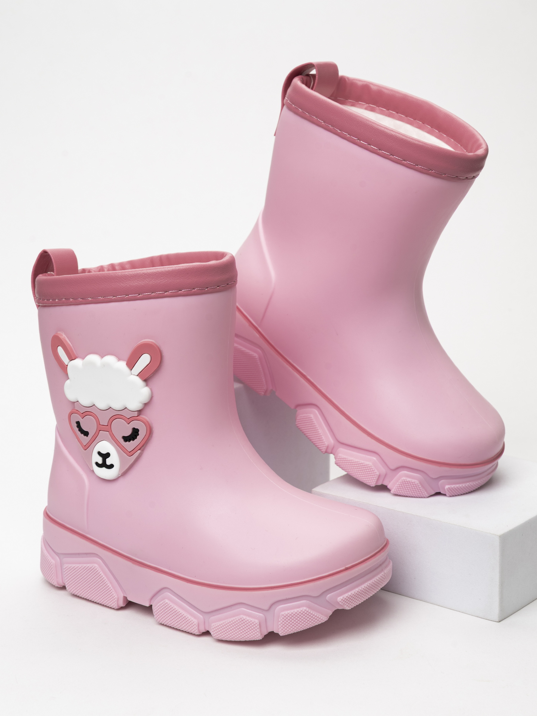 Сапоги резиновые TikkaGo 2L01_2521_beige-pink - фото 1
