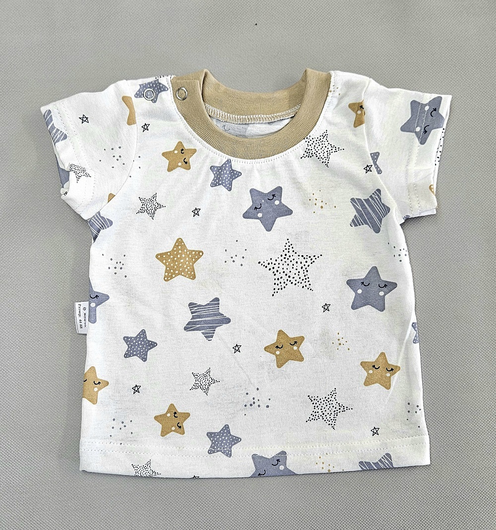 Футболка 2 шт ЯСЕЛЬКА 107-К(2шт)звезды - фото 3